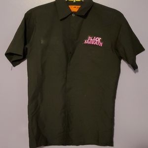 Black Sabbath collered button down shirt
